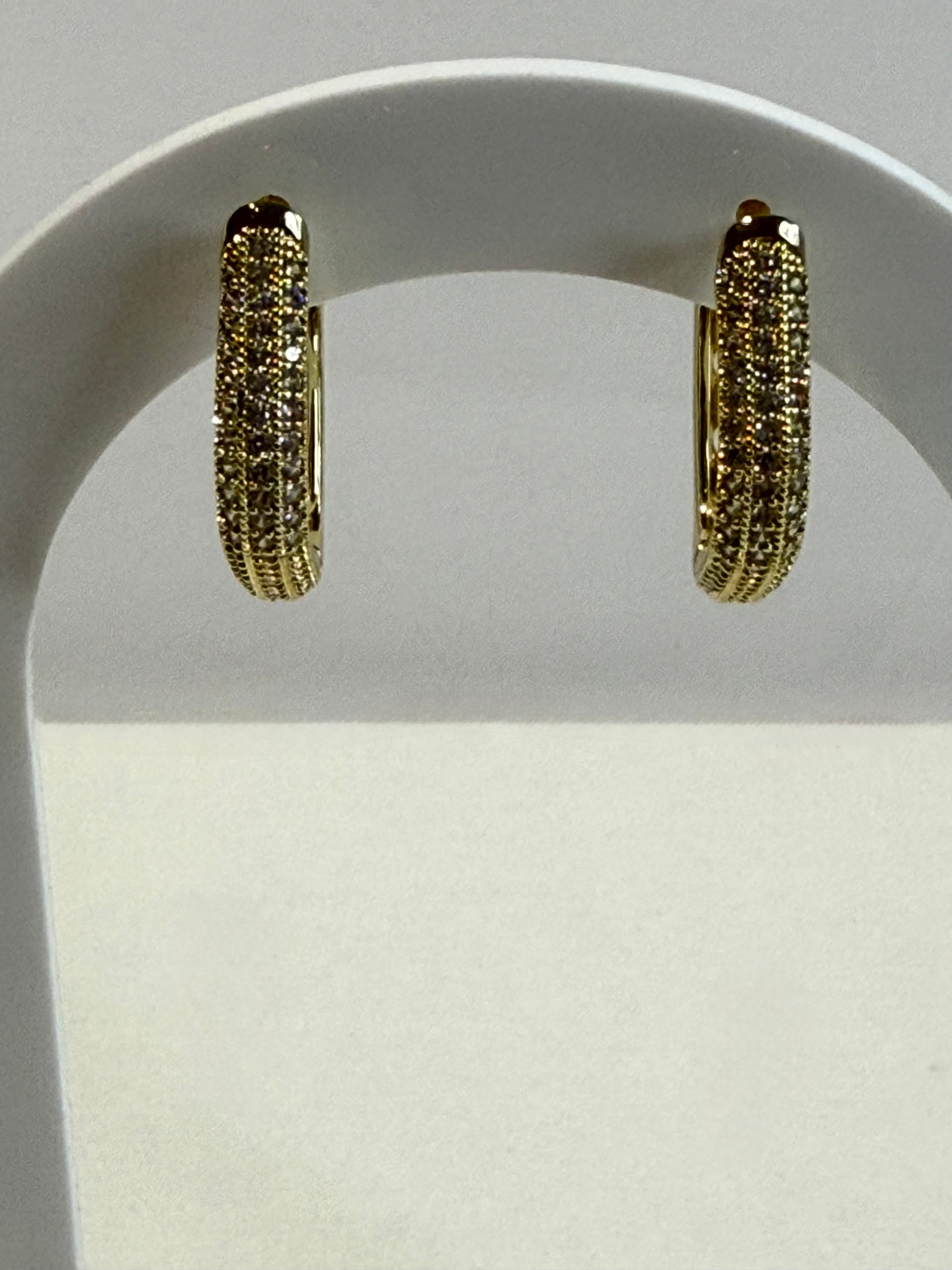 Arracadas cuadradas con zirconia