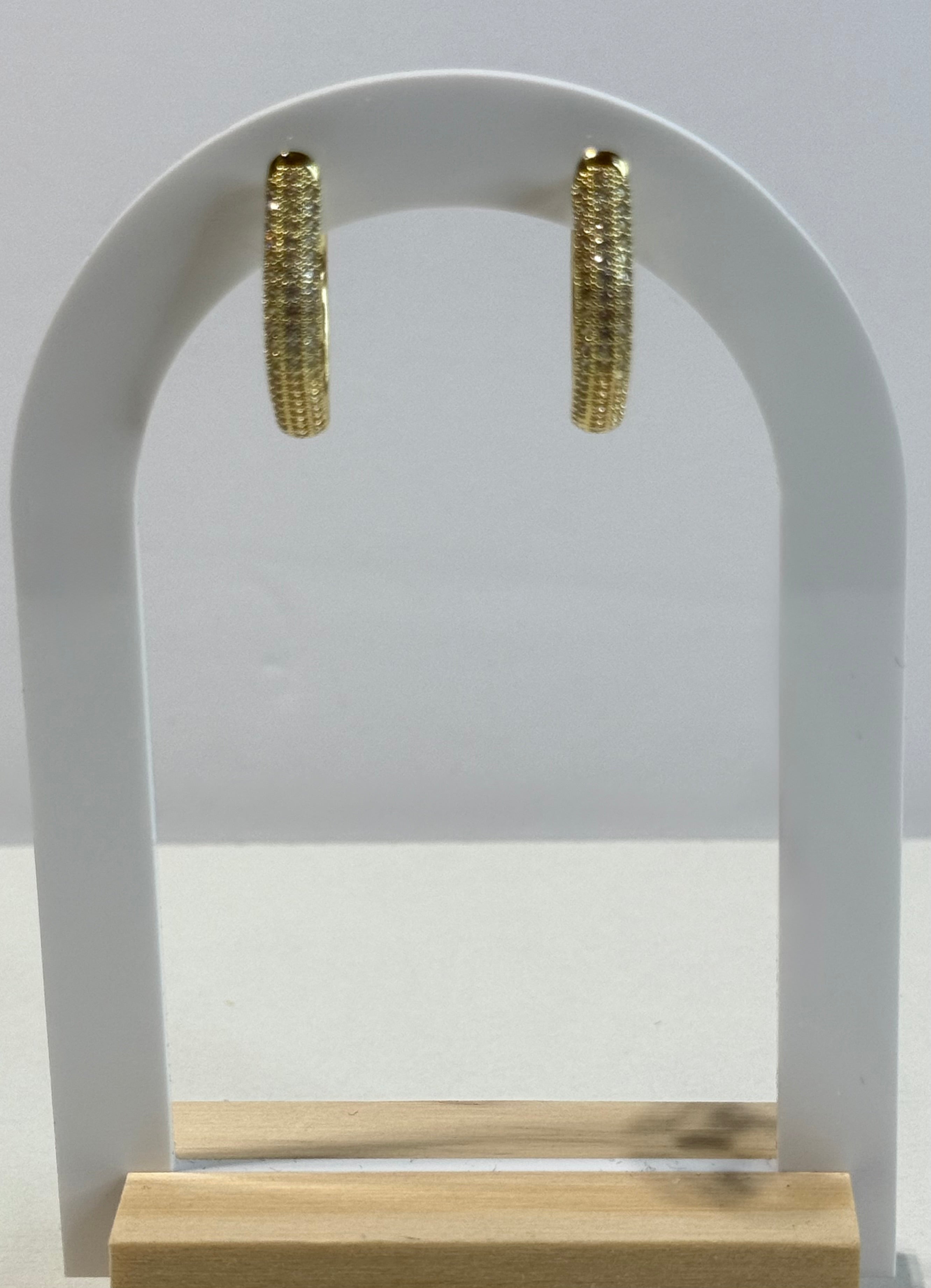 Arracadas cuadradas con zirconia