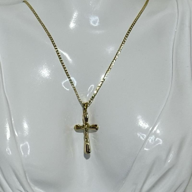 Cross Pendant Necklace with elegant chain.