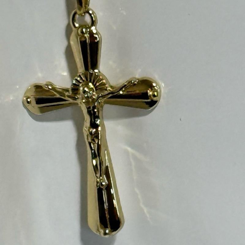 Cross Pendant Necklace with elegant chain.